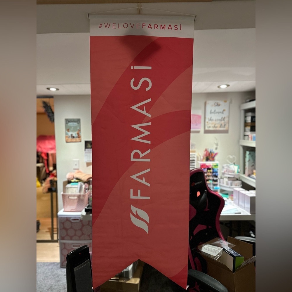 Vibrant Orange Satin Banner